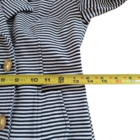 CAbi #823 Navy & White Striped Nautical Blazer Size XS - Picture 6 of 10